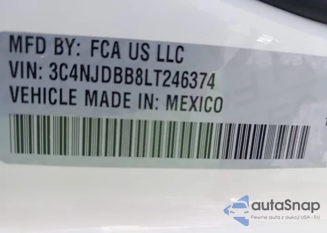 2020 Jeep Compass Latitude 4X4 from USA, damaged, VIN 3C4NJDBB8LT246374